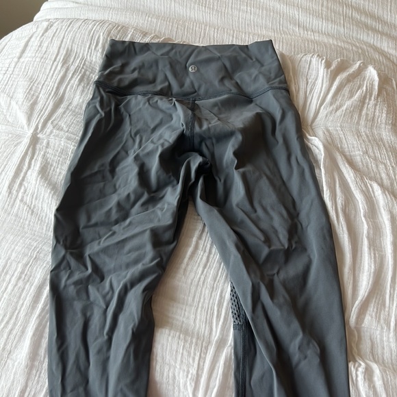Teal/grey lululemon leggings size 4 - Picture 5 of 7